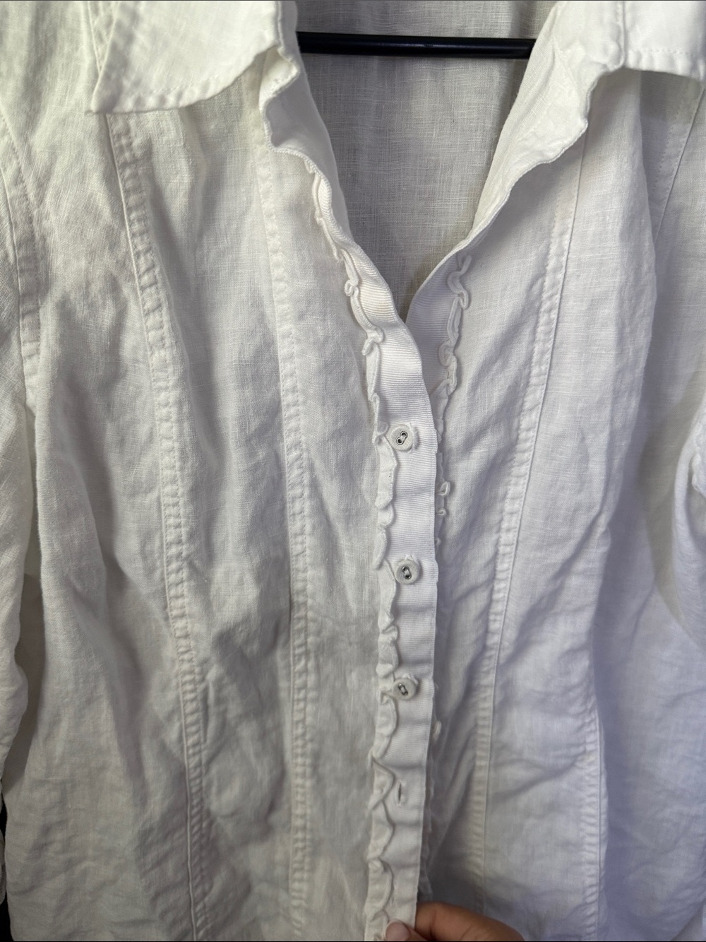 Vintage Ecologie 100% linen Buttoned Front Classic fit Shirt. Size XL run small - Picture 6 of 7